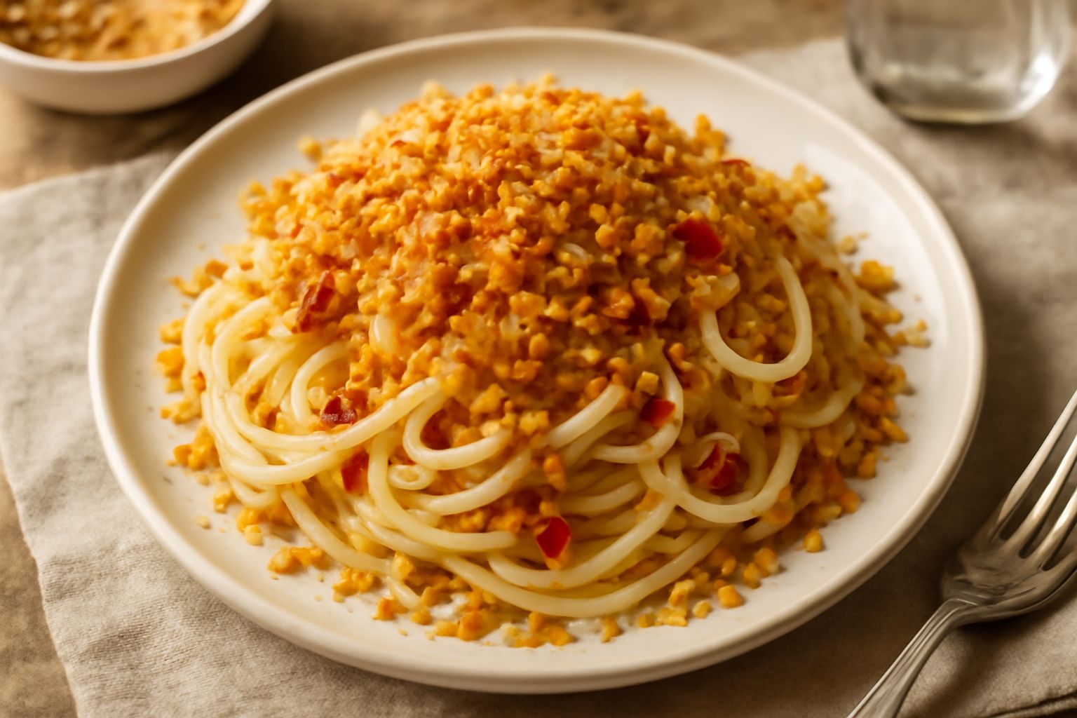 Spaghetti alle briciole tostate