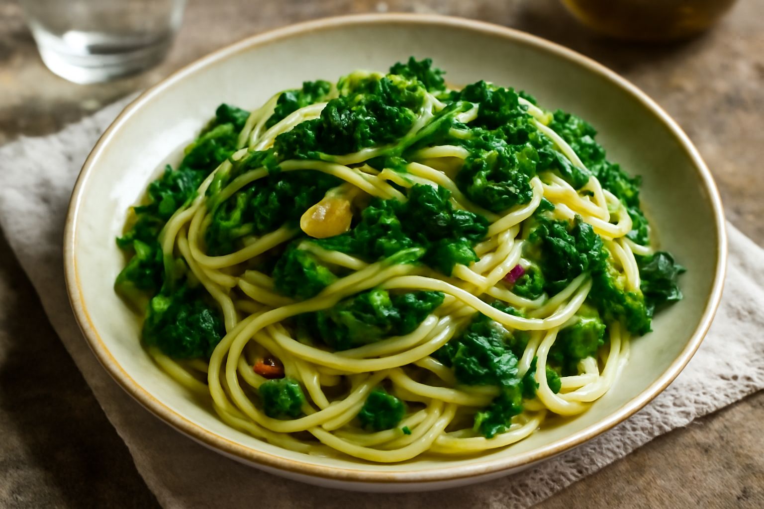 Spaghetti alle cime di rapa