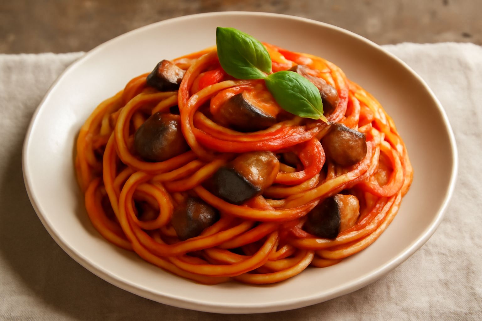Spaghetti alle melanzane