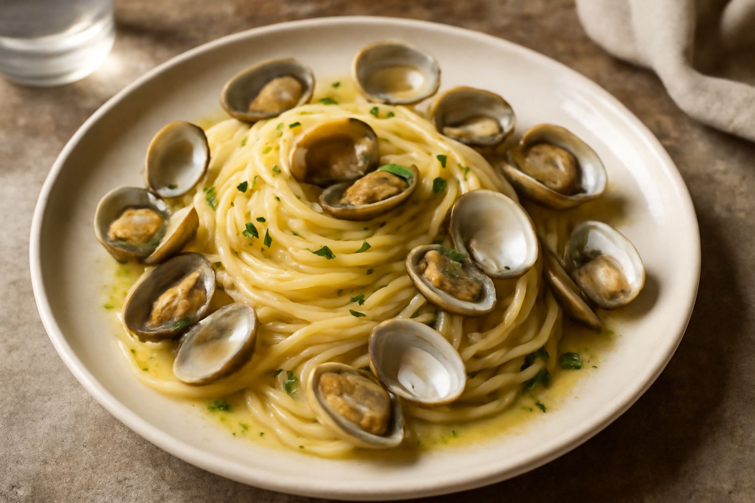 Spaghetti alle vongole calabresi