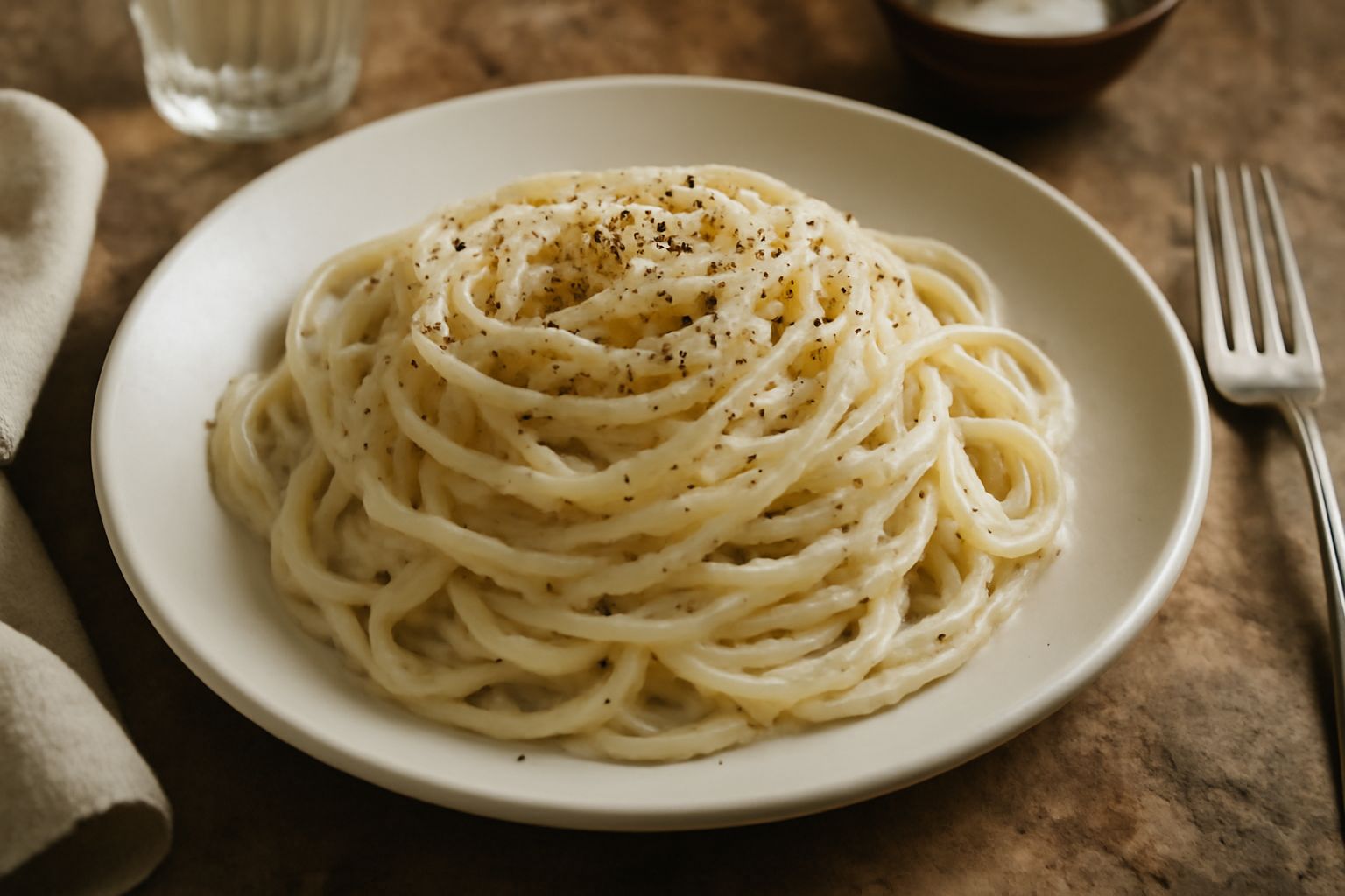 Spaghetti cacio e pepe