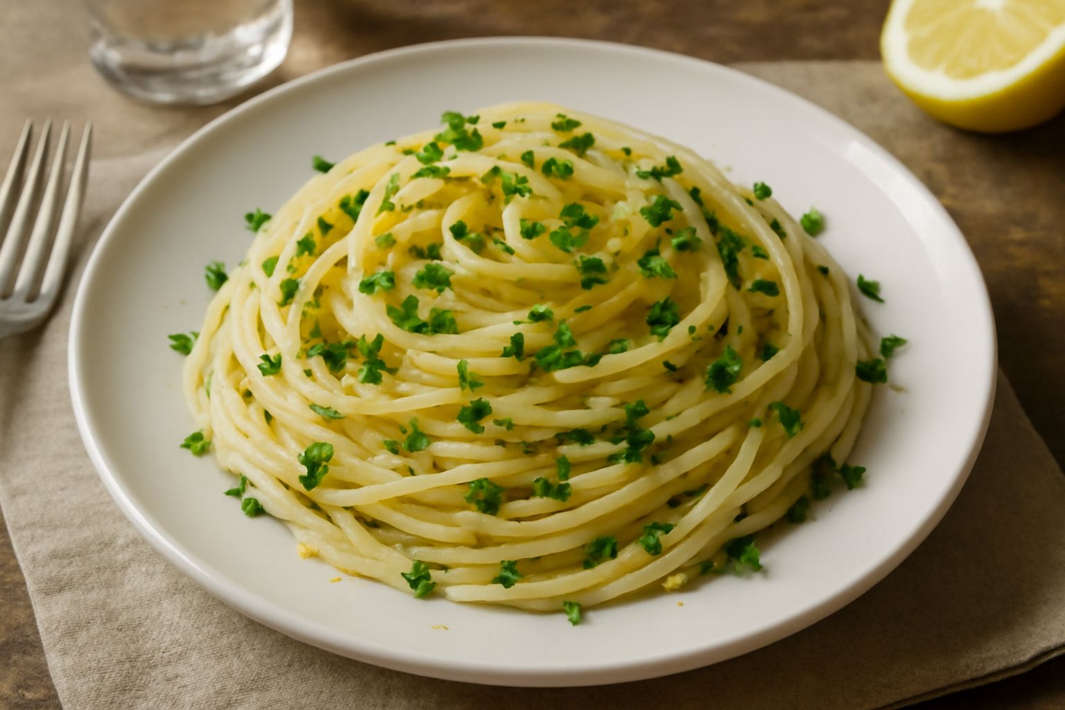 Spaghetti freddi al limone