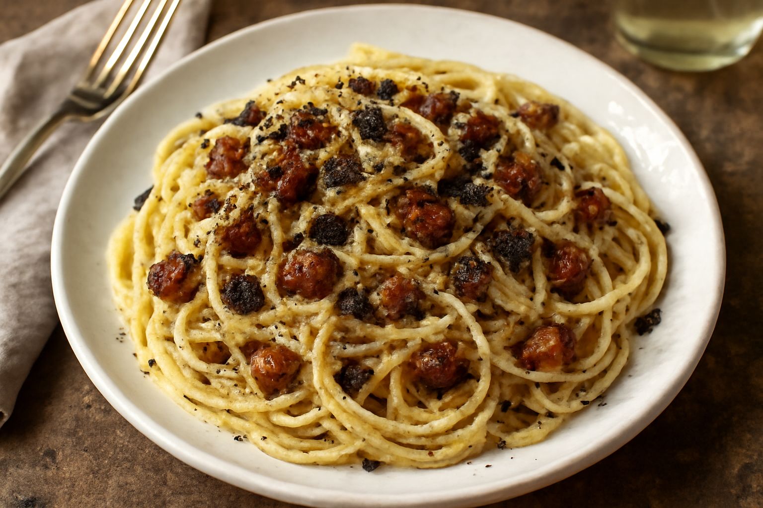 Spaghetti freddi alla norcina