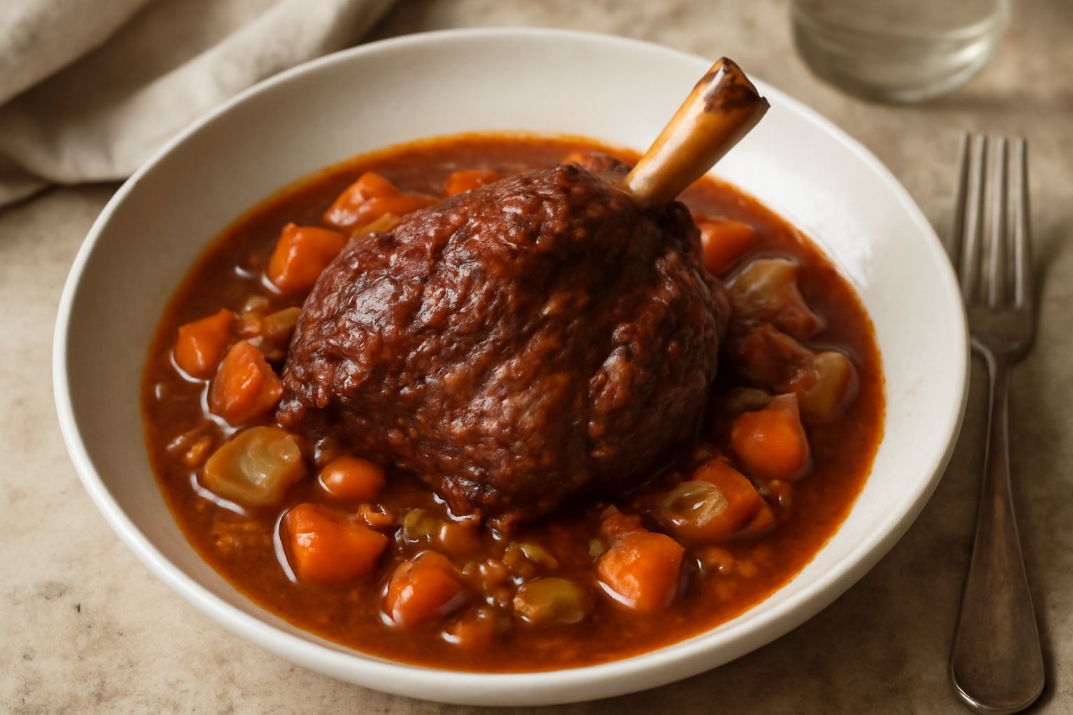 Spalla d'agnello in umido