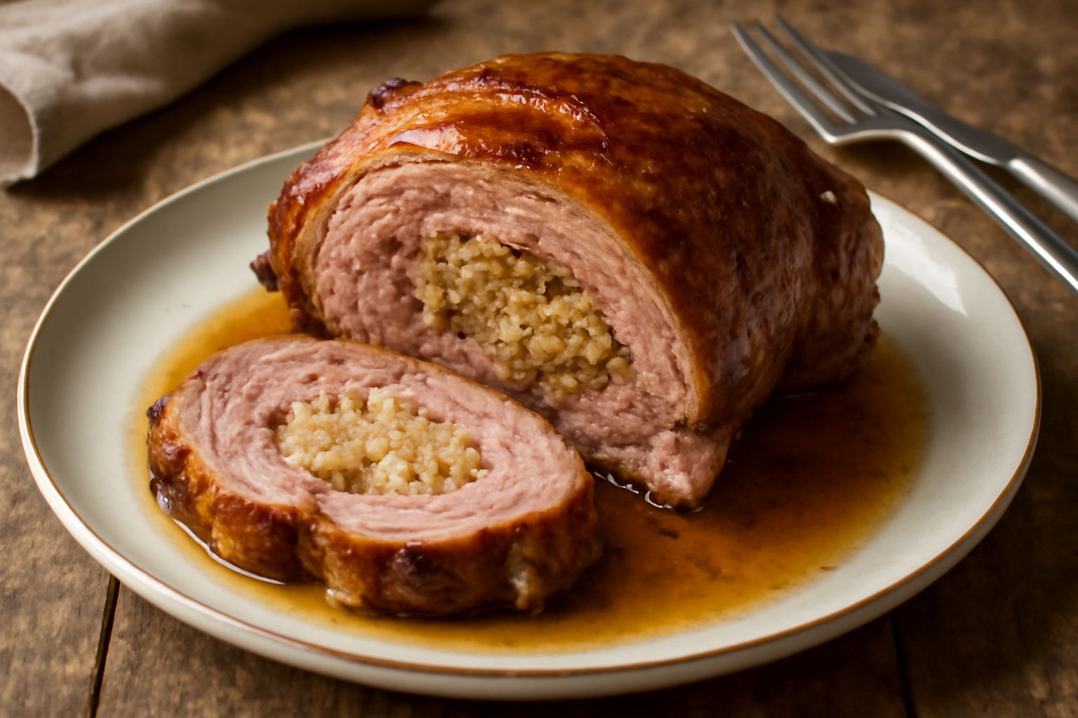Spalla d'agnello ripiena