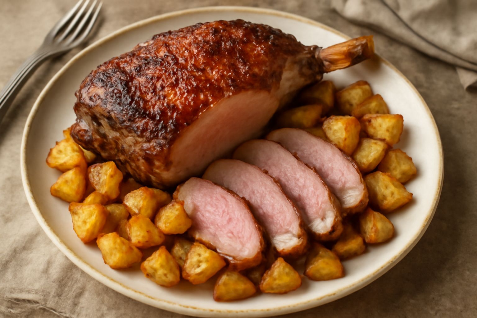 Spalla di agnello arrosto