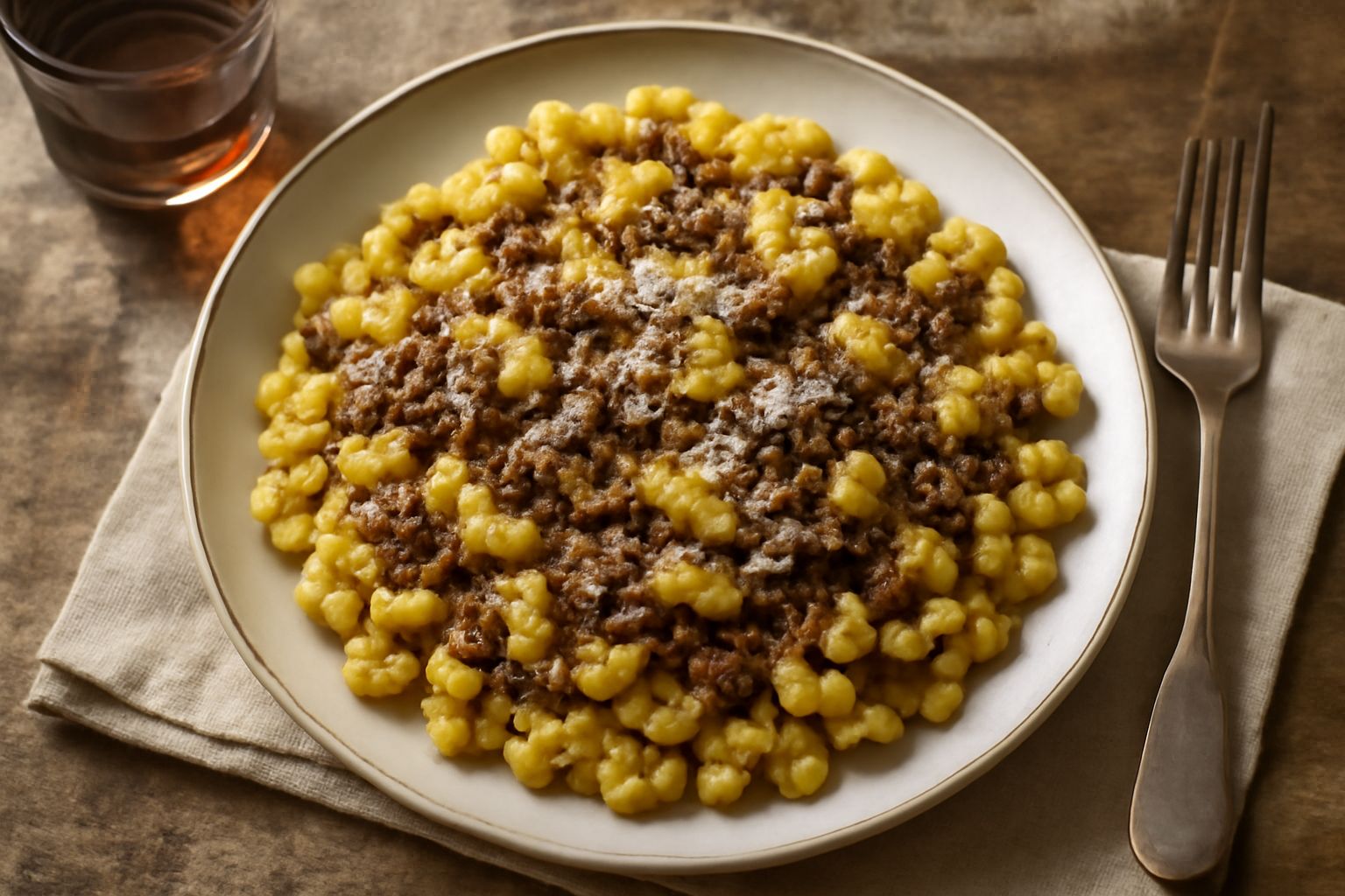 Spätzle alla vicentina