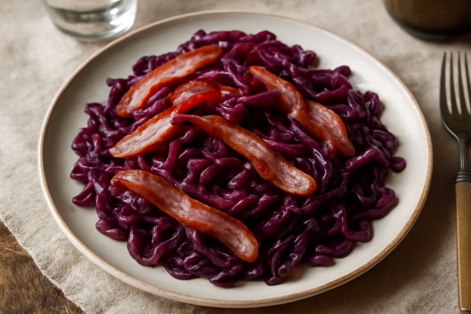 Speck con cavolo rosso