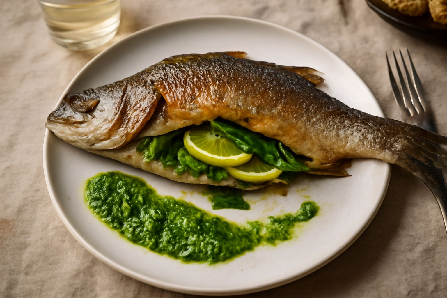 Spigola alla ligure