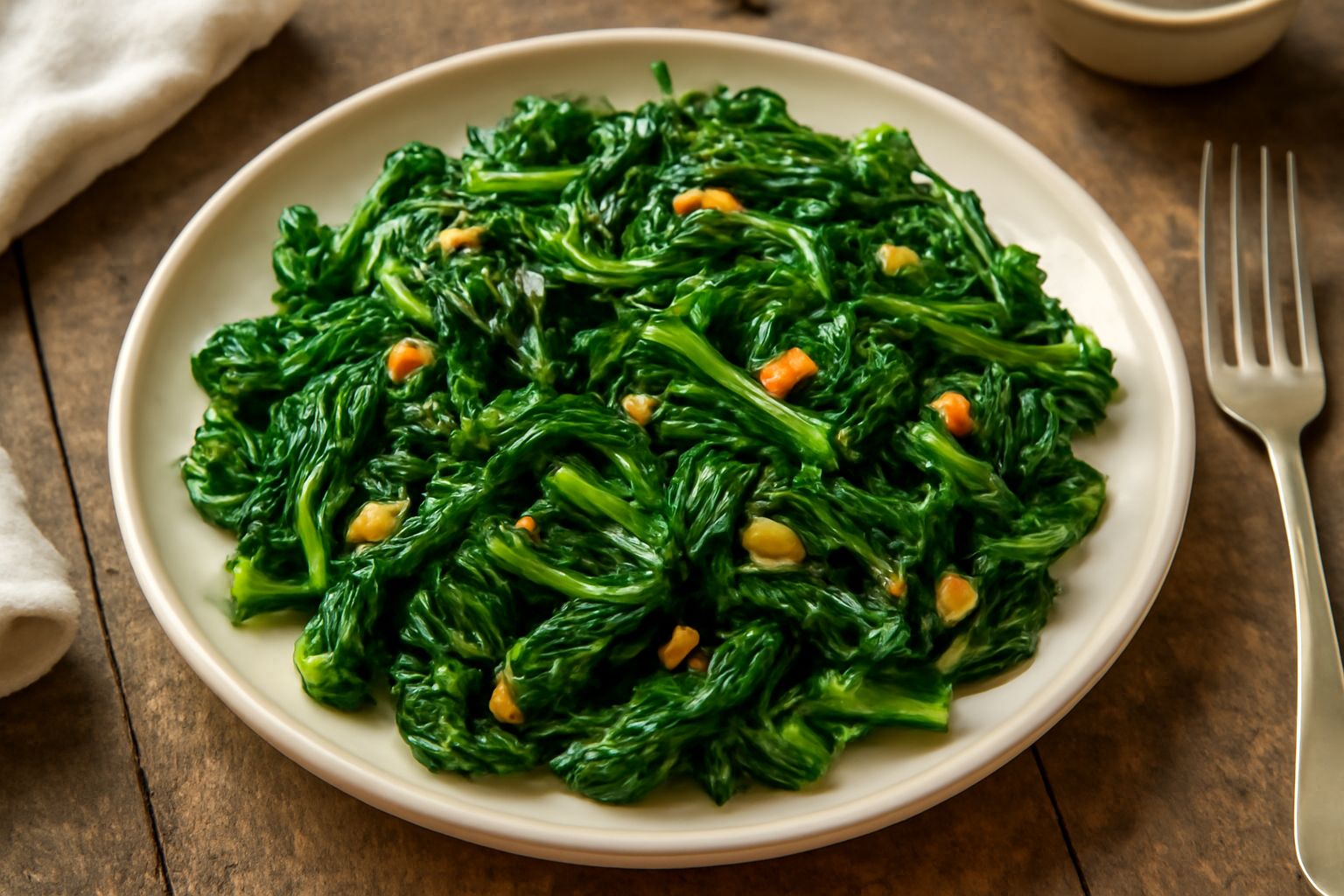 Spinaci ripassati in padella