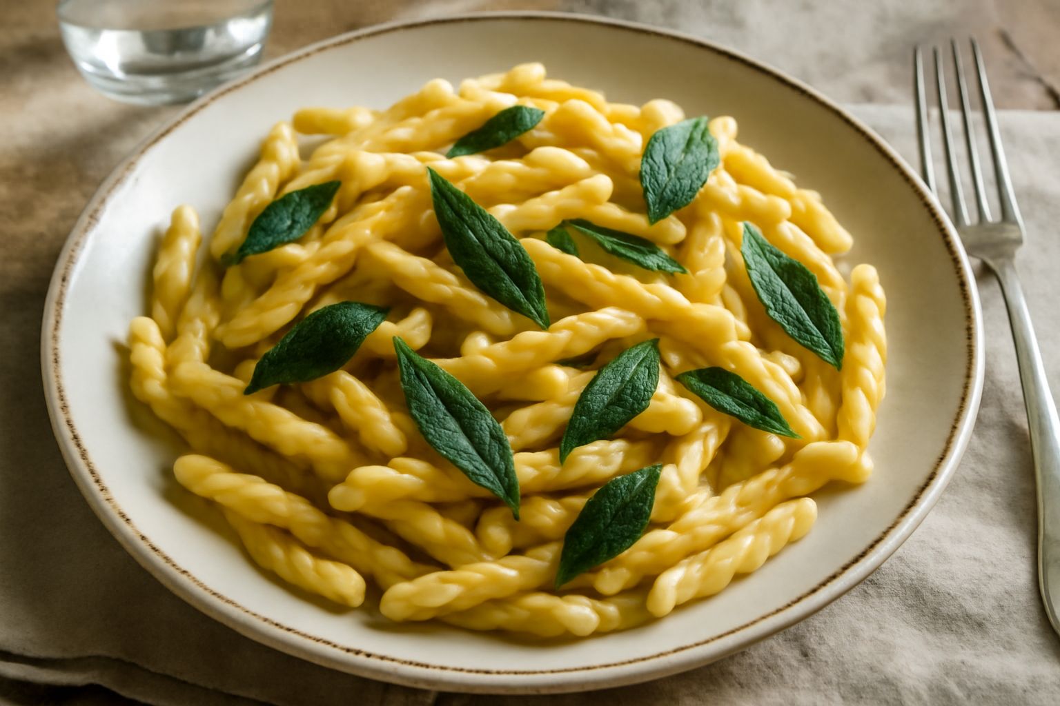 Strozzapreti con burro e salvia
