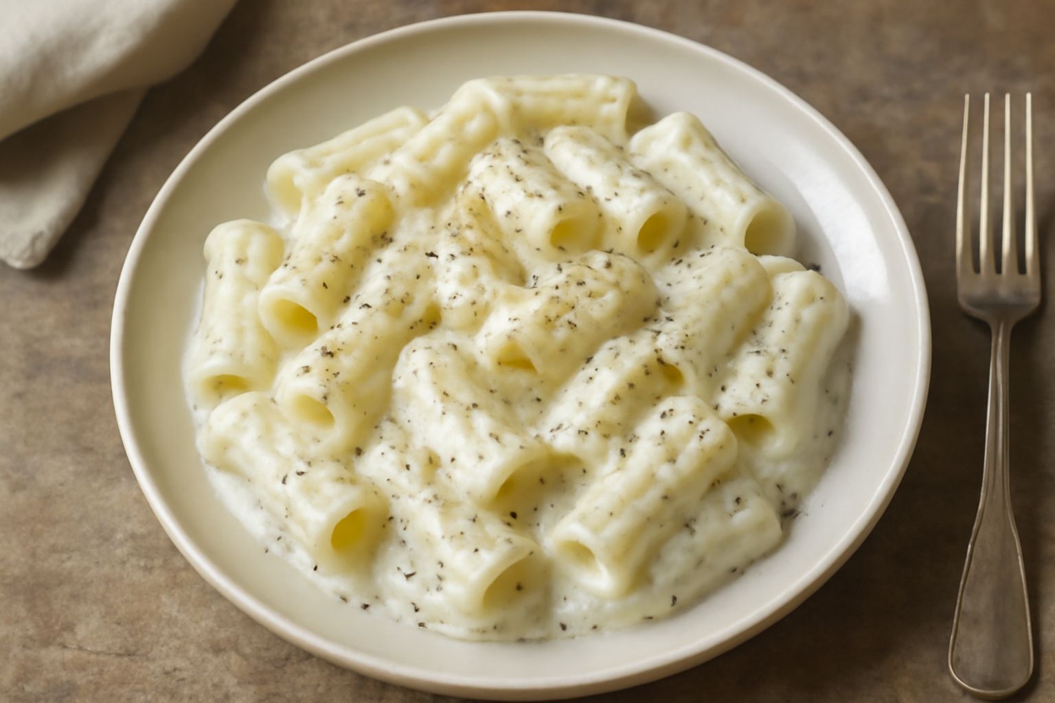 Sugo di formaggio e pepe