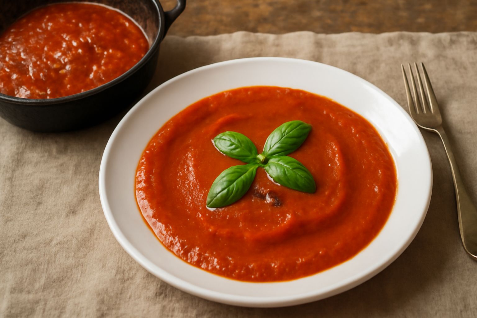 Sugo di pomodoro e basilico