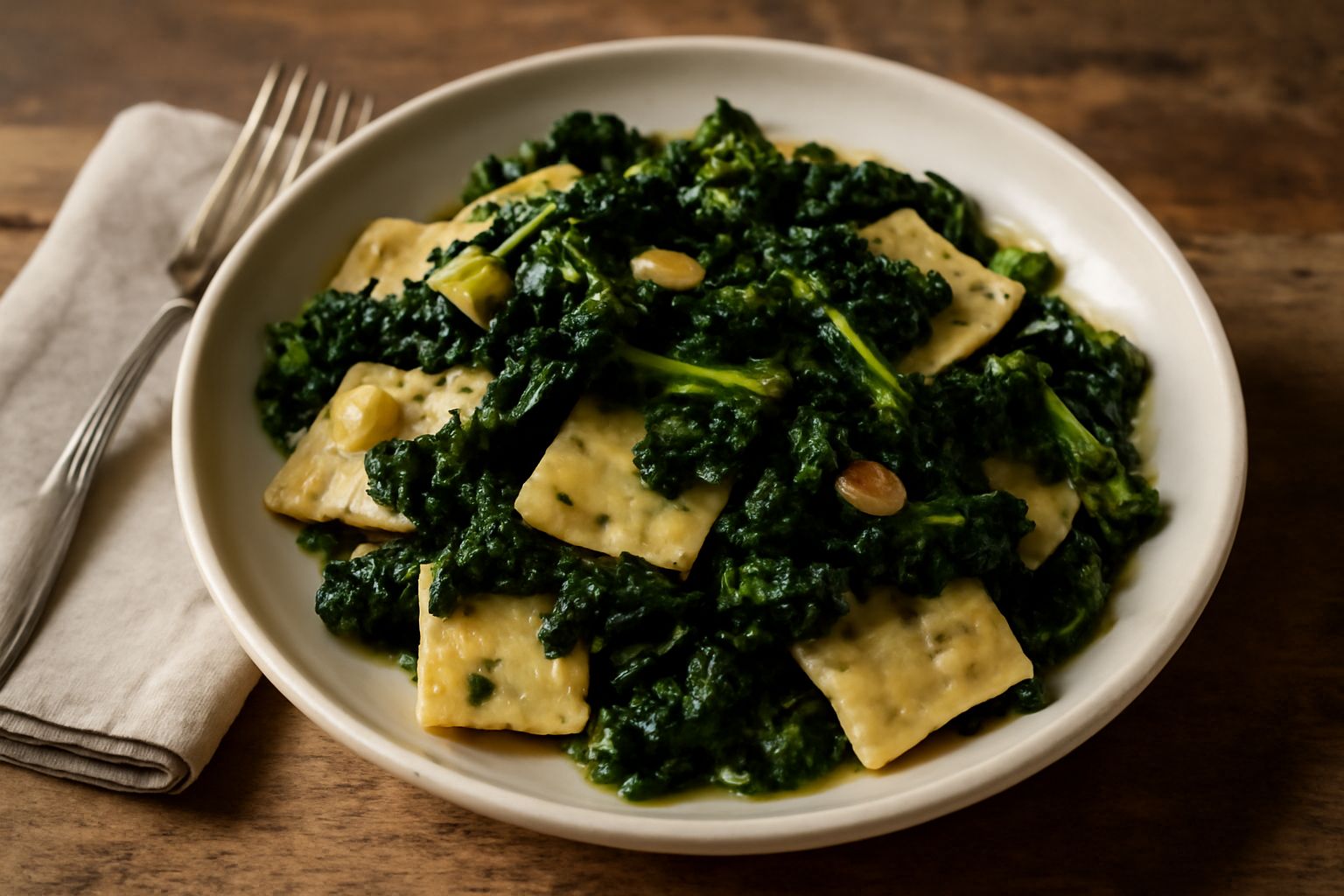 Tacconi con le cime di rapa
