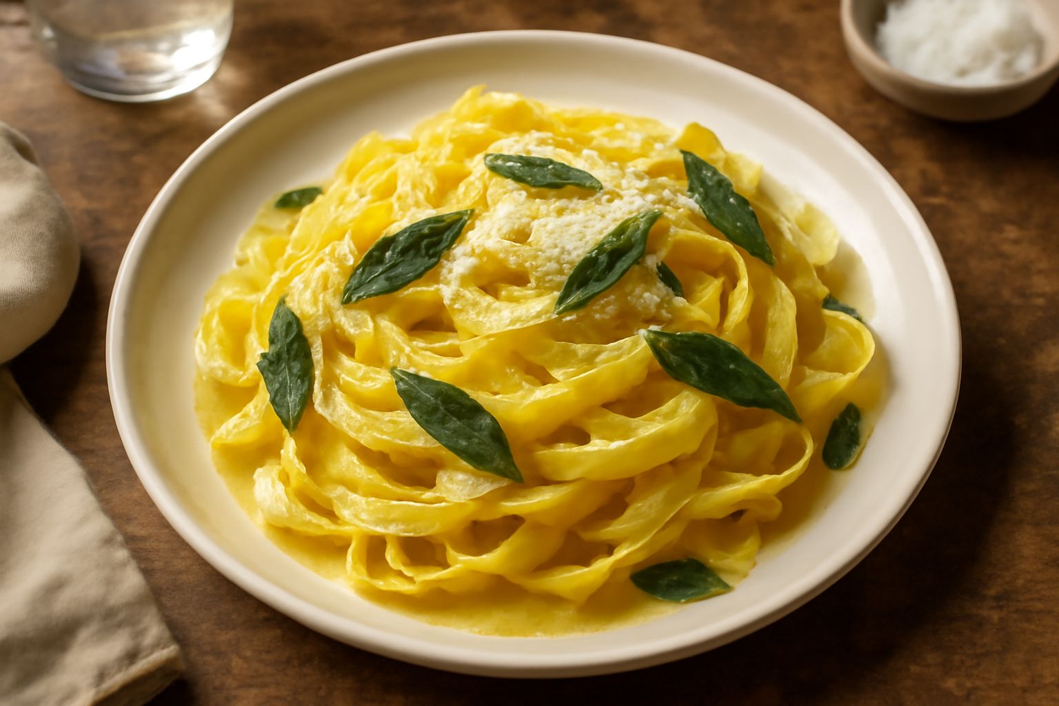 Tagliatelle al burro e salvia