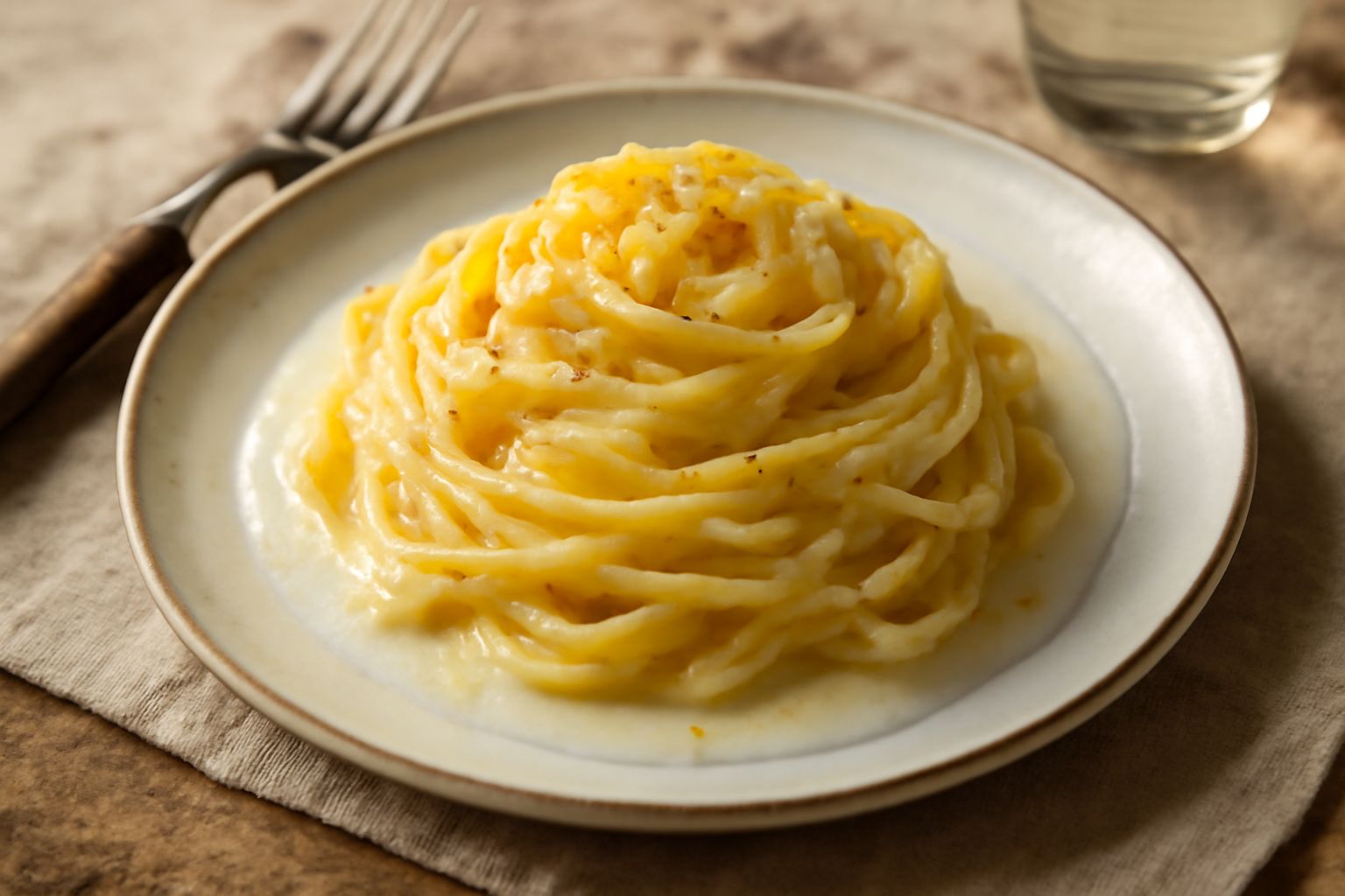 Tagliatelle al limone e panna