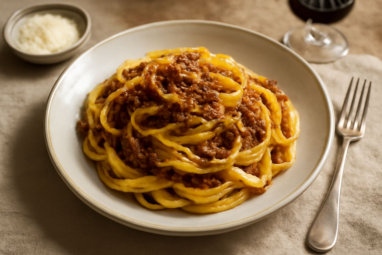 Tagliatelle al ragù barese