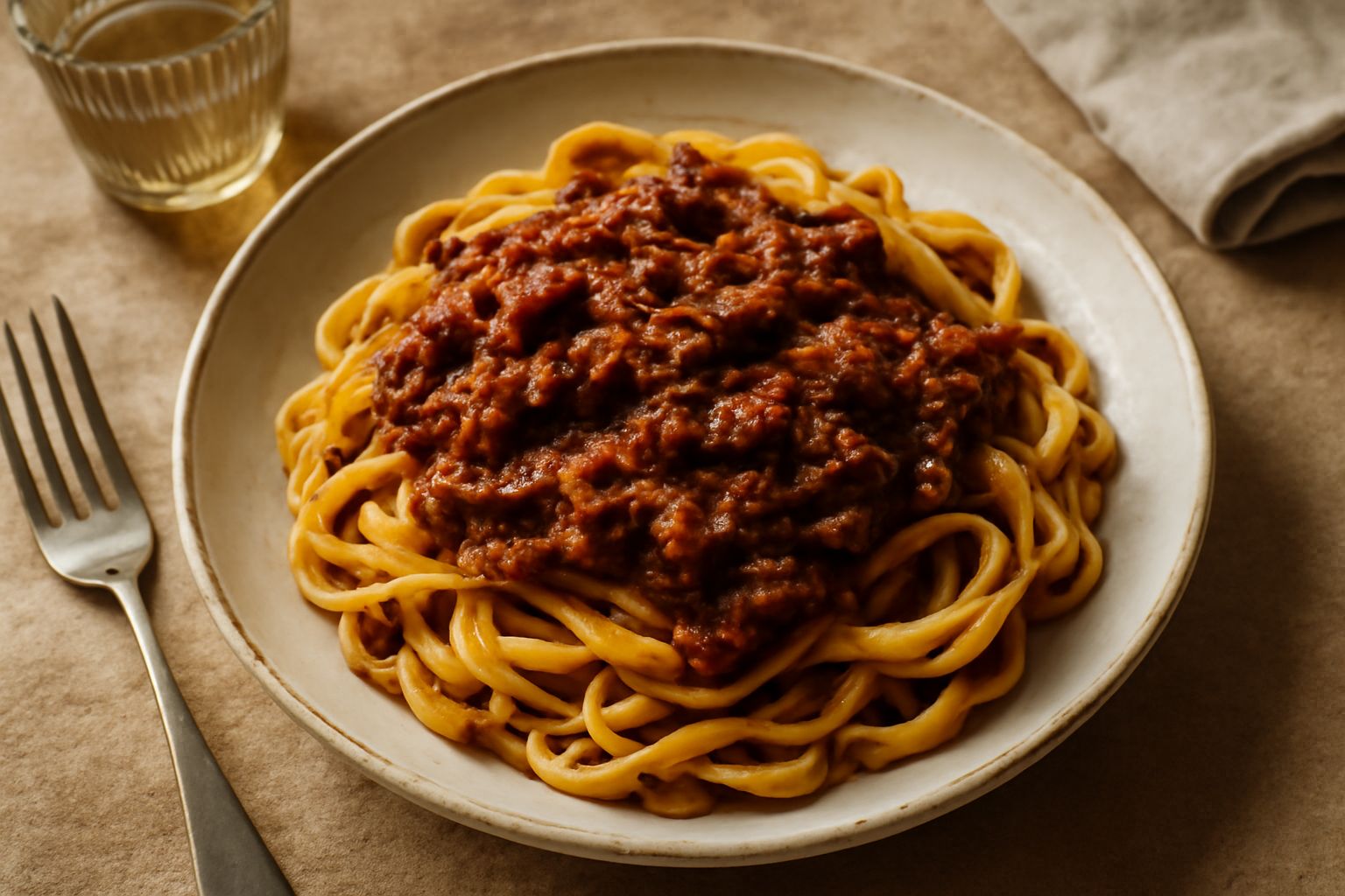 Tagliatelle al ragù d'anatra