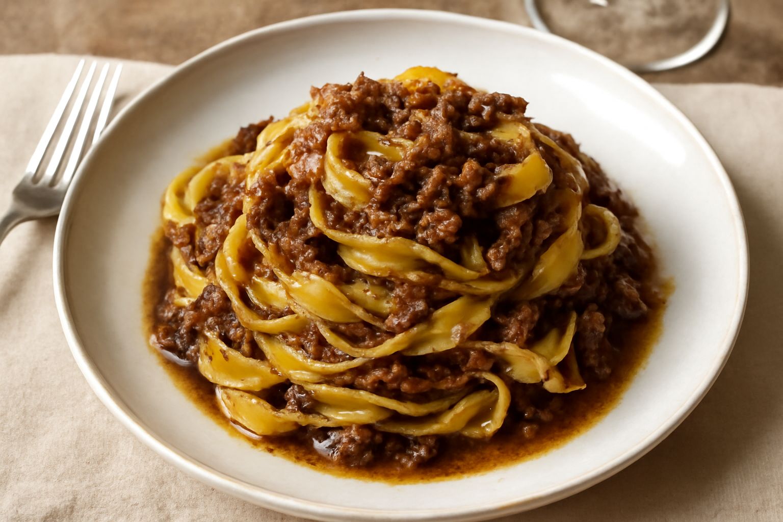 Tagliatelle al ragù di anatra
