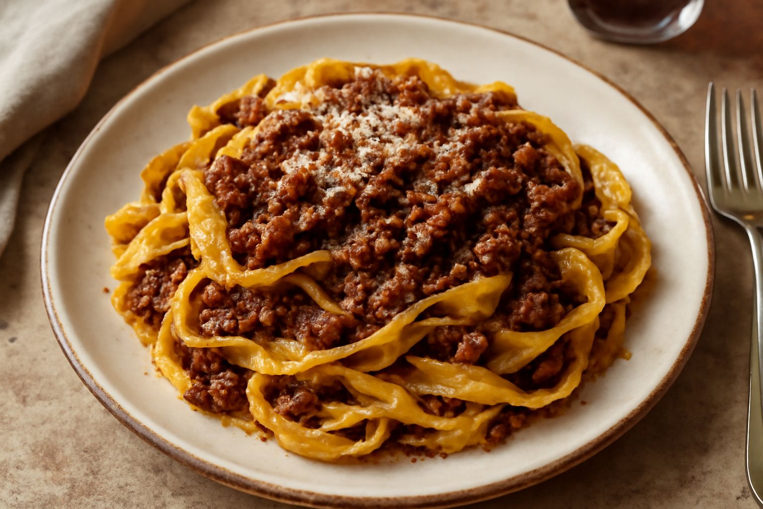 Tagliatelle al ragù di caccia