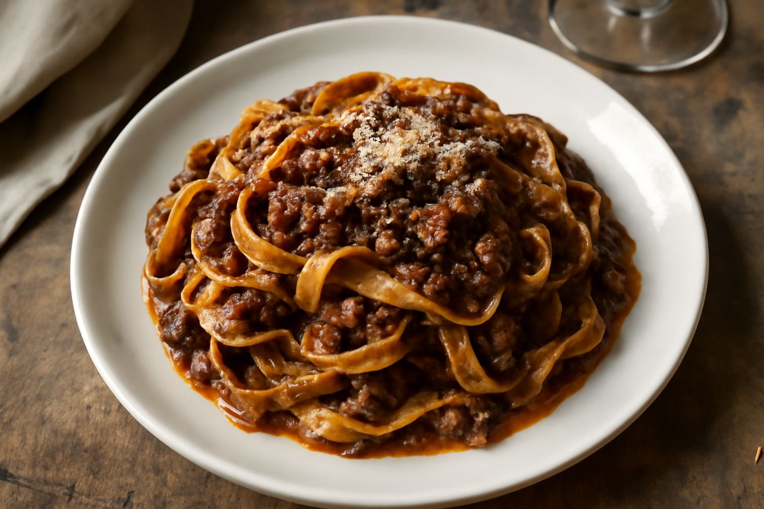 Tagliatelle al ragù di cacciagione