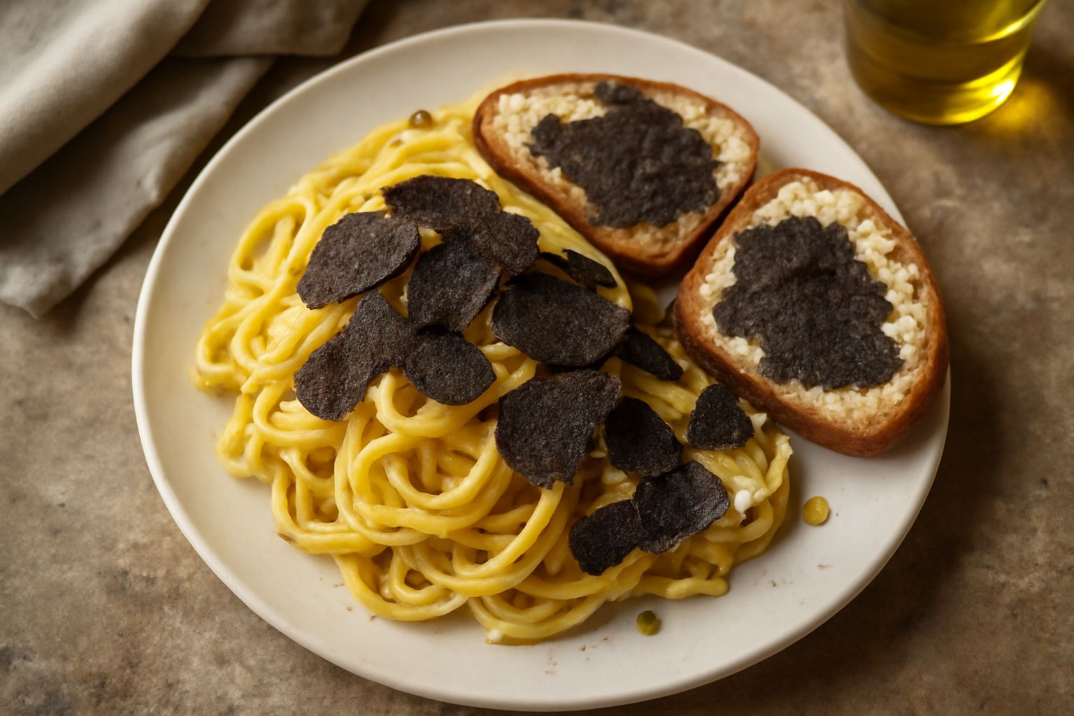 Tagliatelle al tartufo nero: eleganza umami che nutre corpo e anima