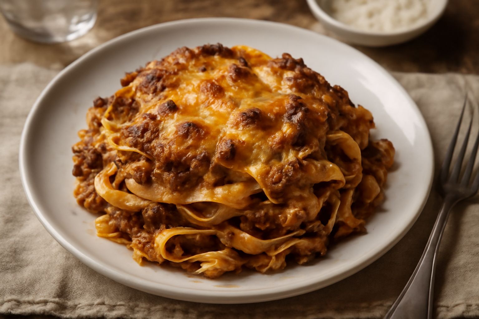 Tagliatelle alla parmigiana