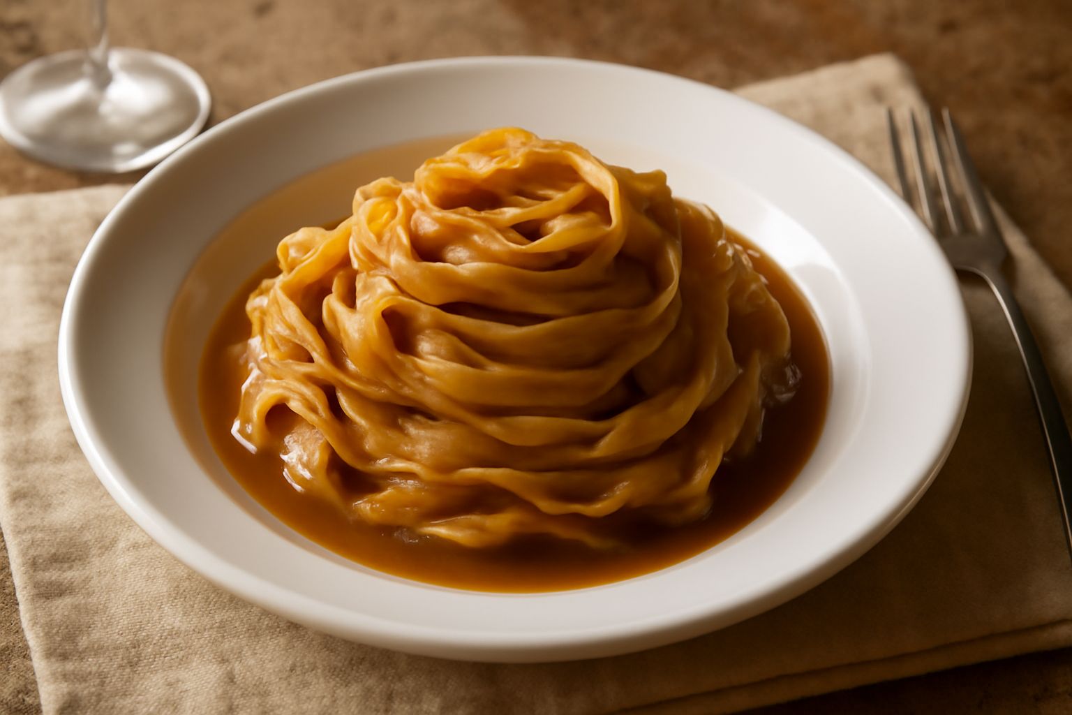 Tagliatelle con le acciughe