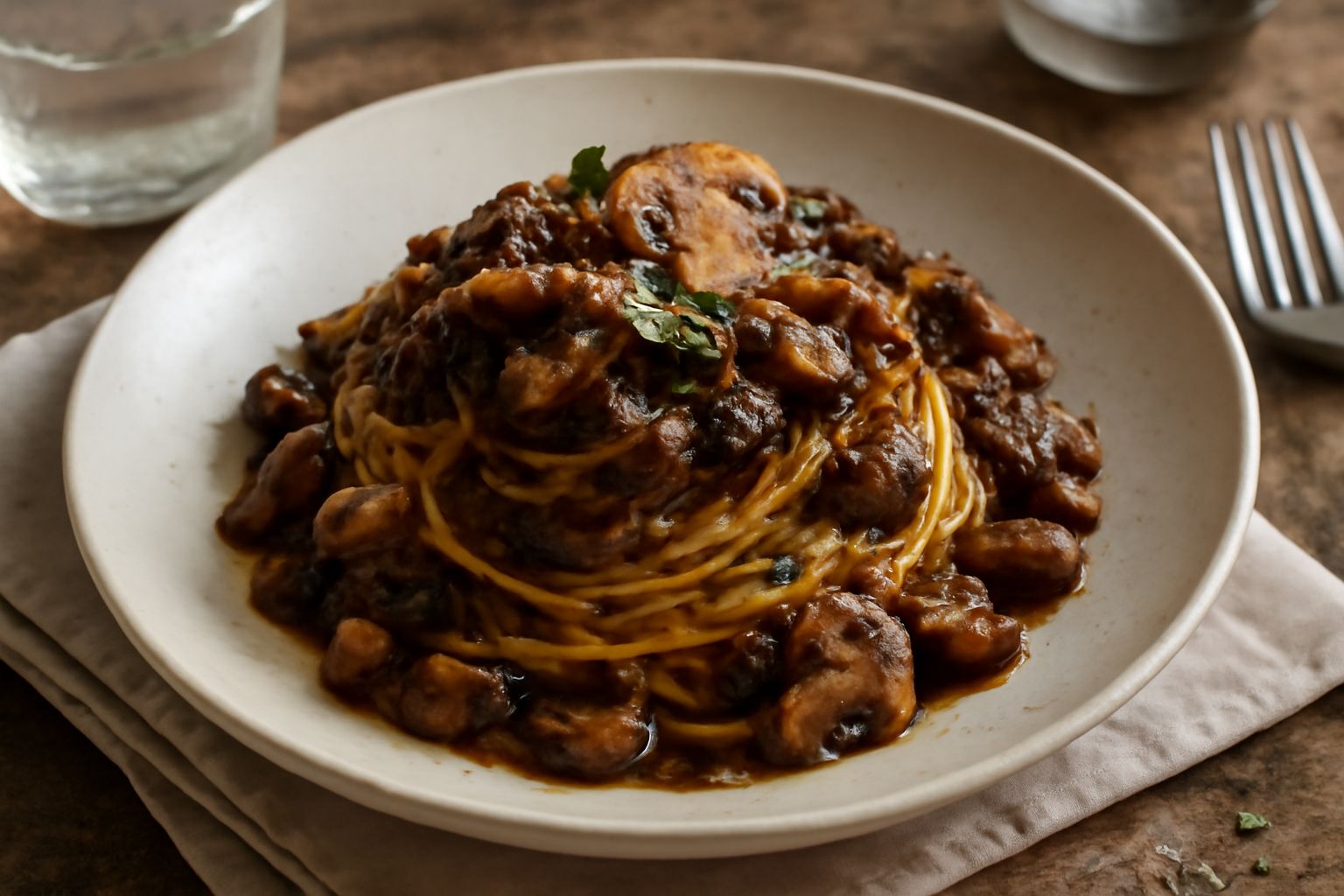 Tajarin ai funghi