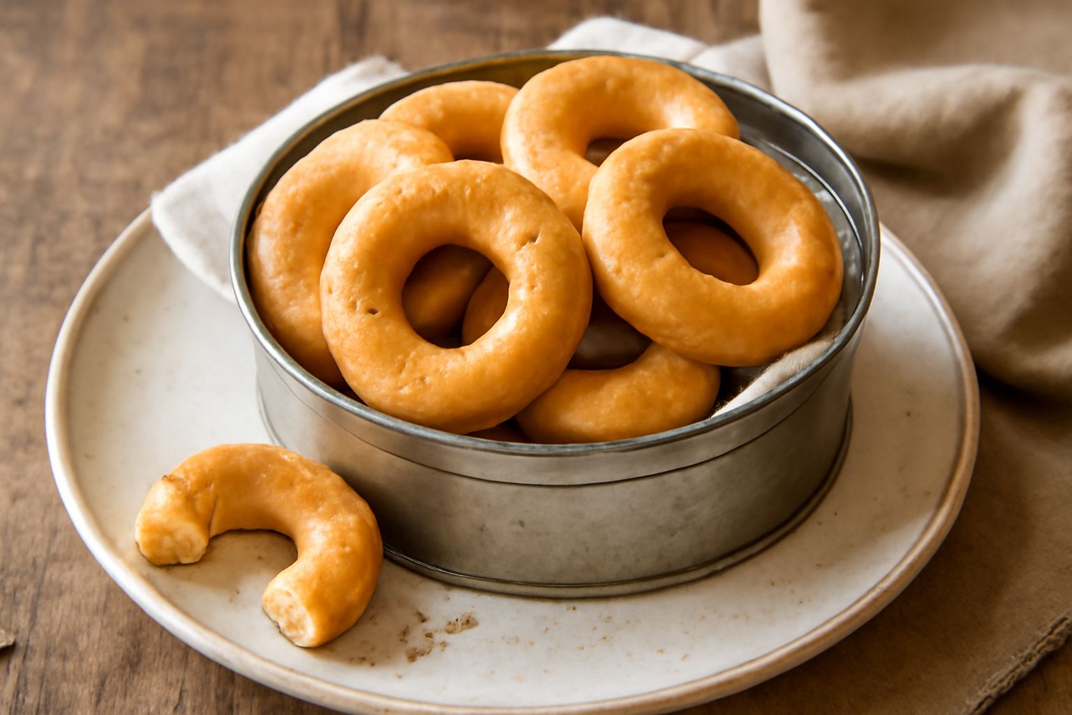Taralli conservati in latta