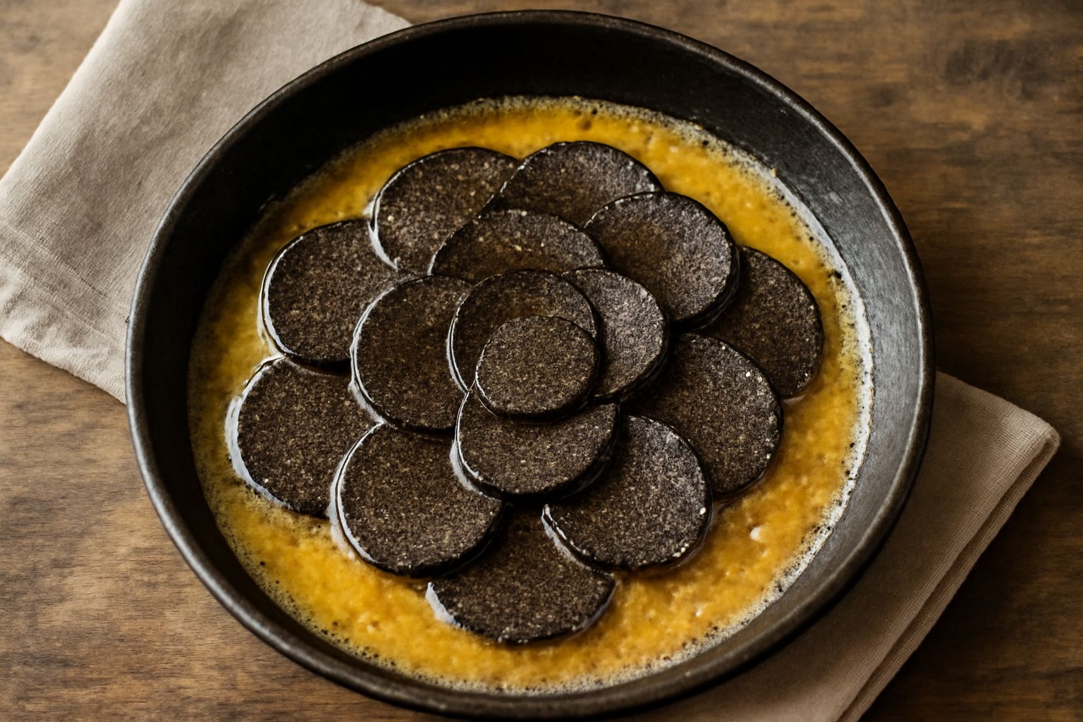Tartufi neri in padella