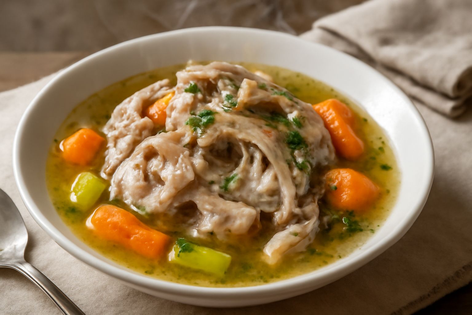 Testina d'agnello in brodo