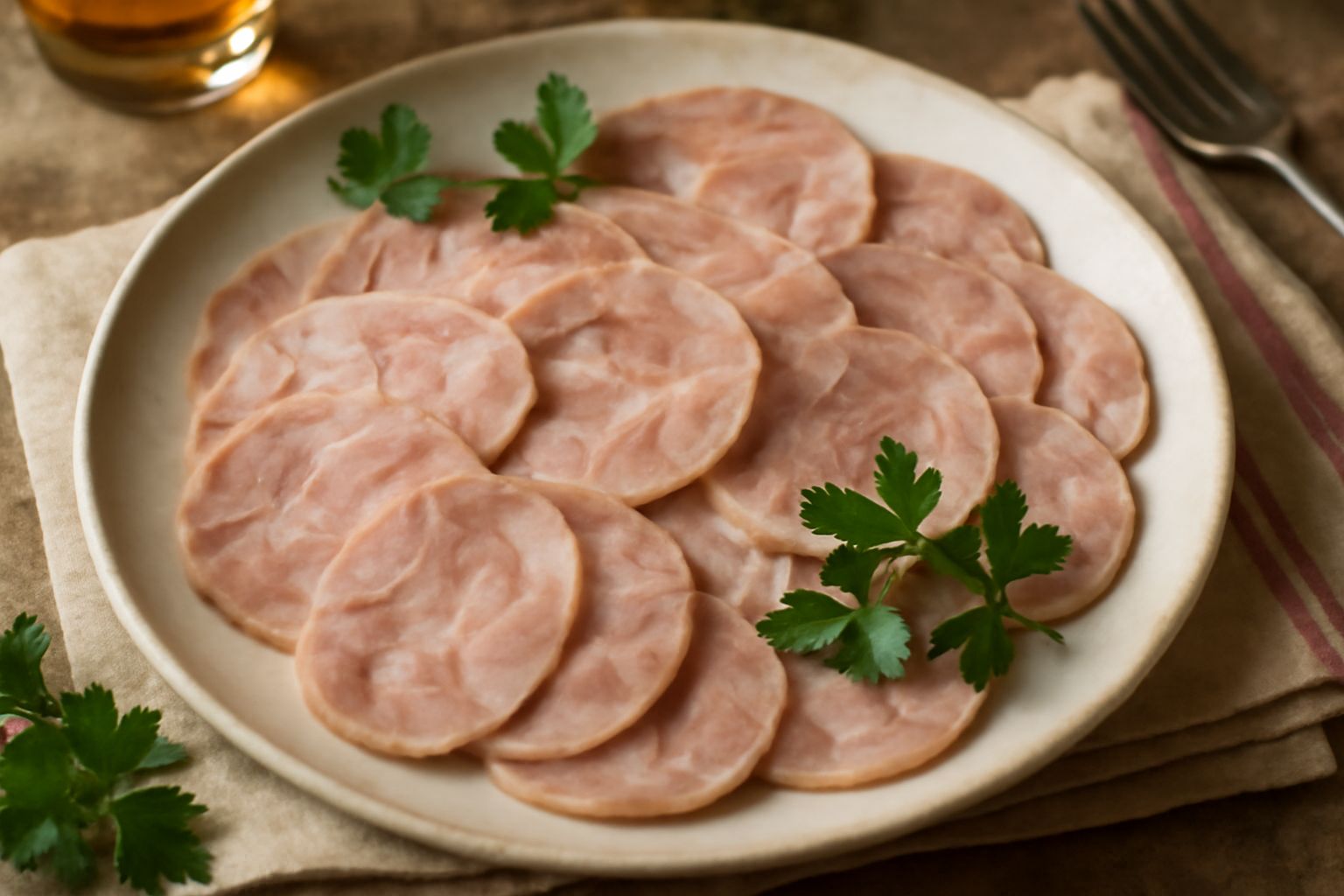 Testina di vitello affettata