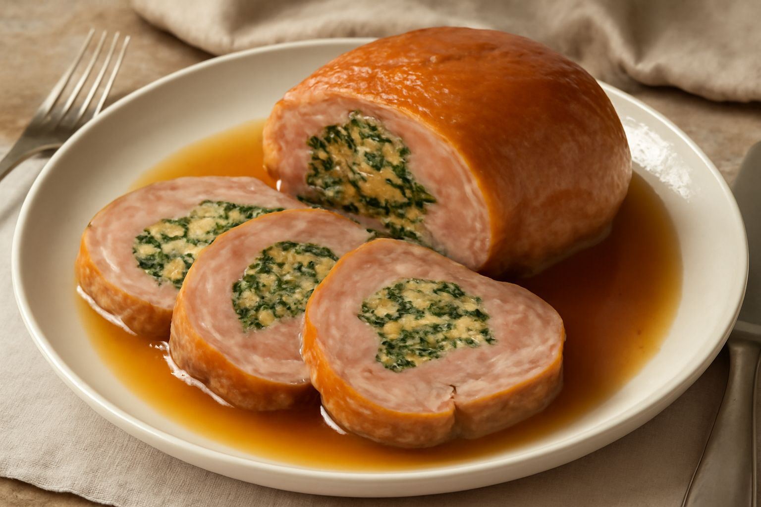 Testina di vitello ripiena