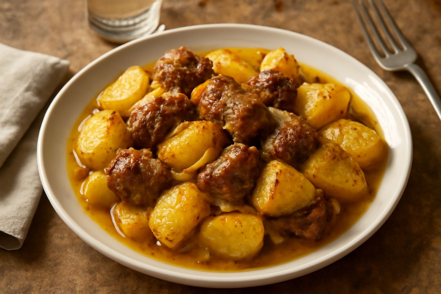 Tiella di agnello e patate