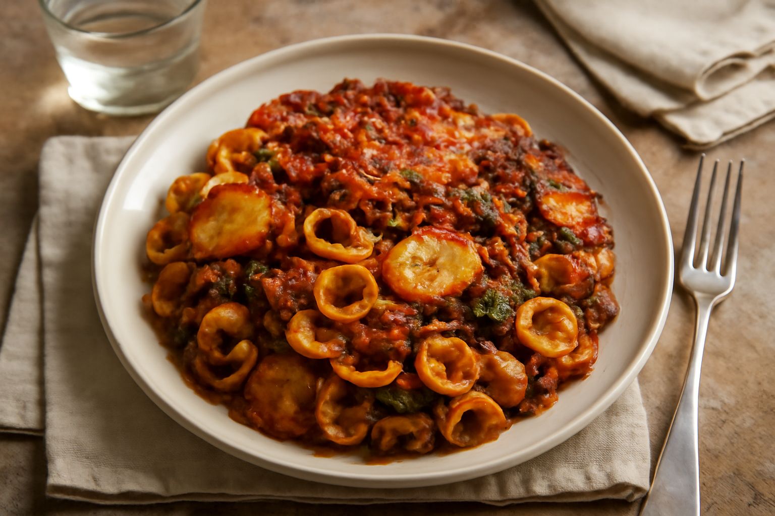 Tiella d'orecchiette
