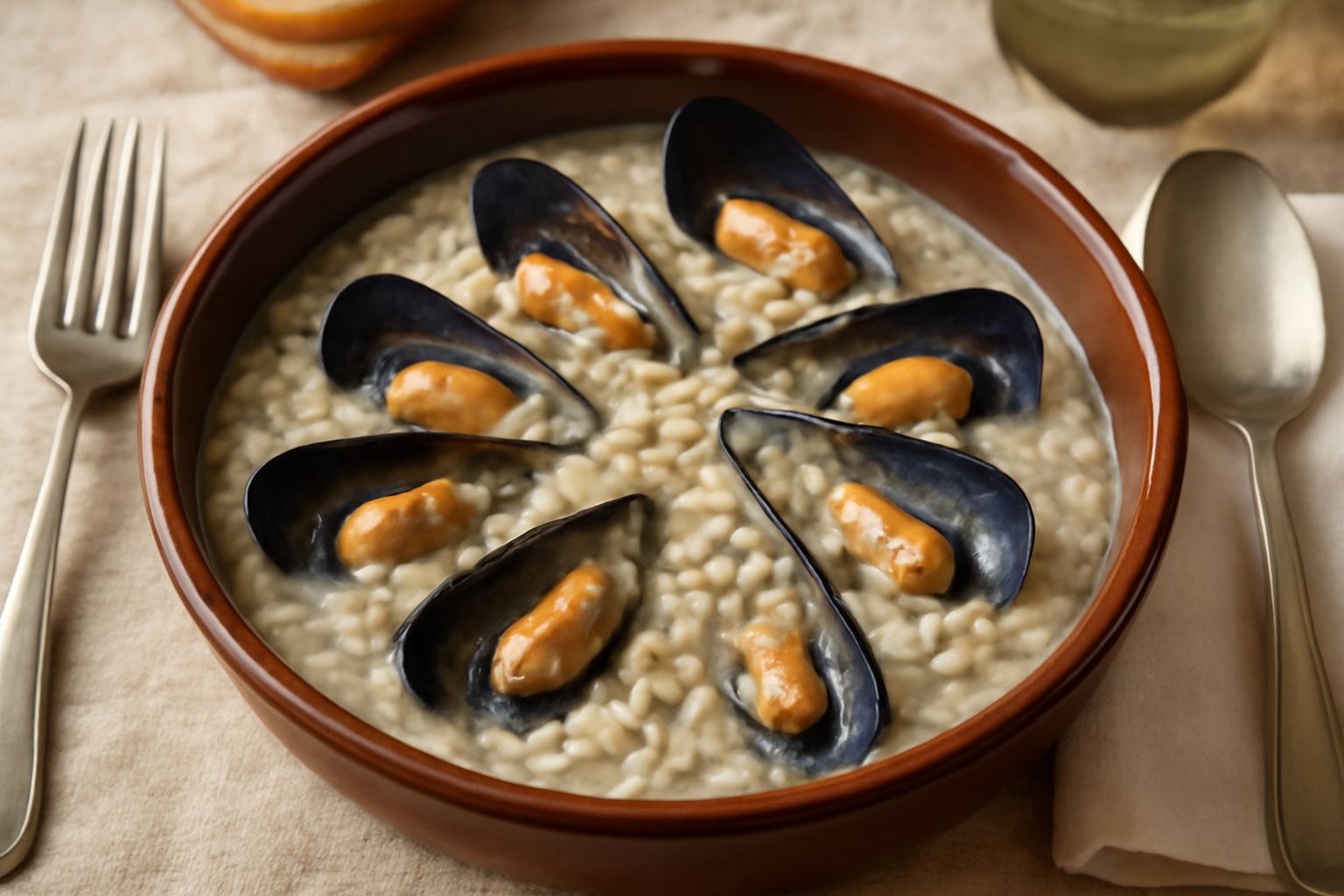 Tiella d'orzo e cozze
