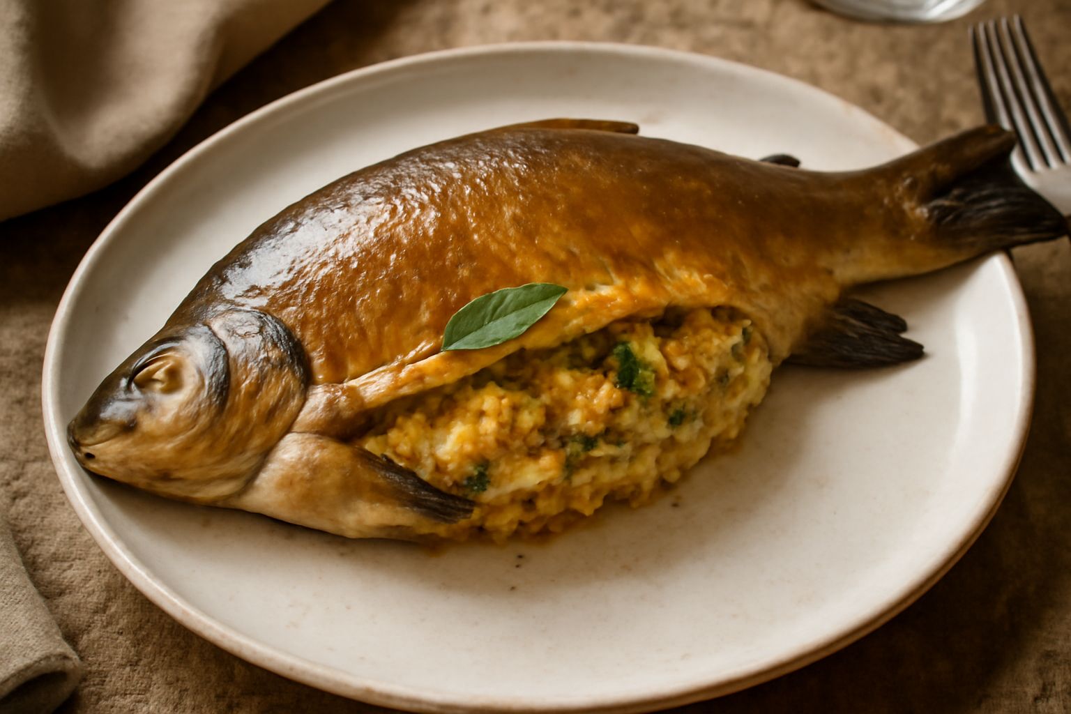 Tinca ripiena alla bergamasca