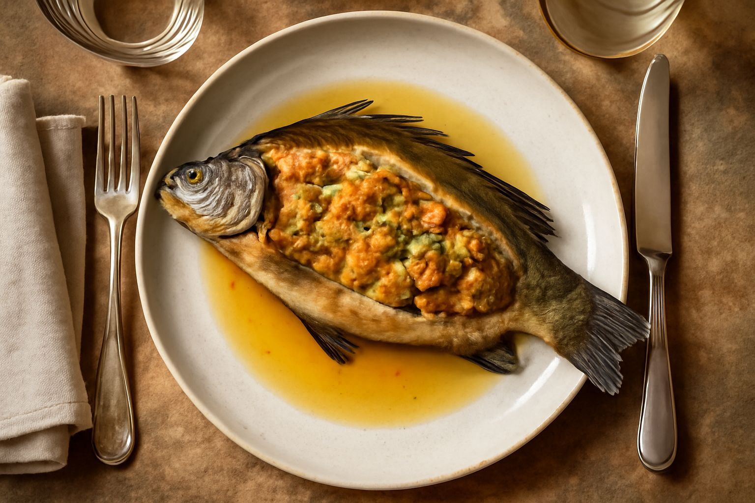 Tinca ripiena: carne delicata e succulenta che nutre senza appesantire