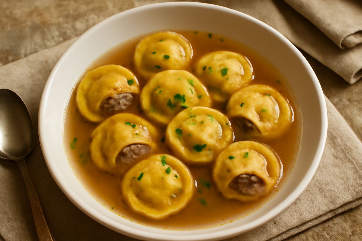 Tordelli in brodo