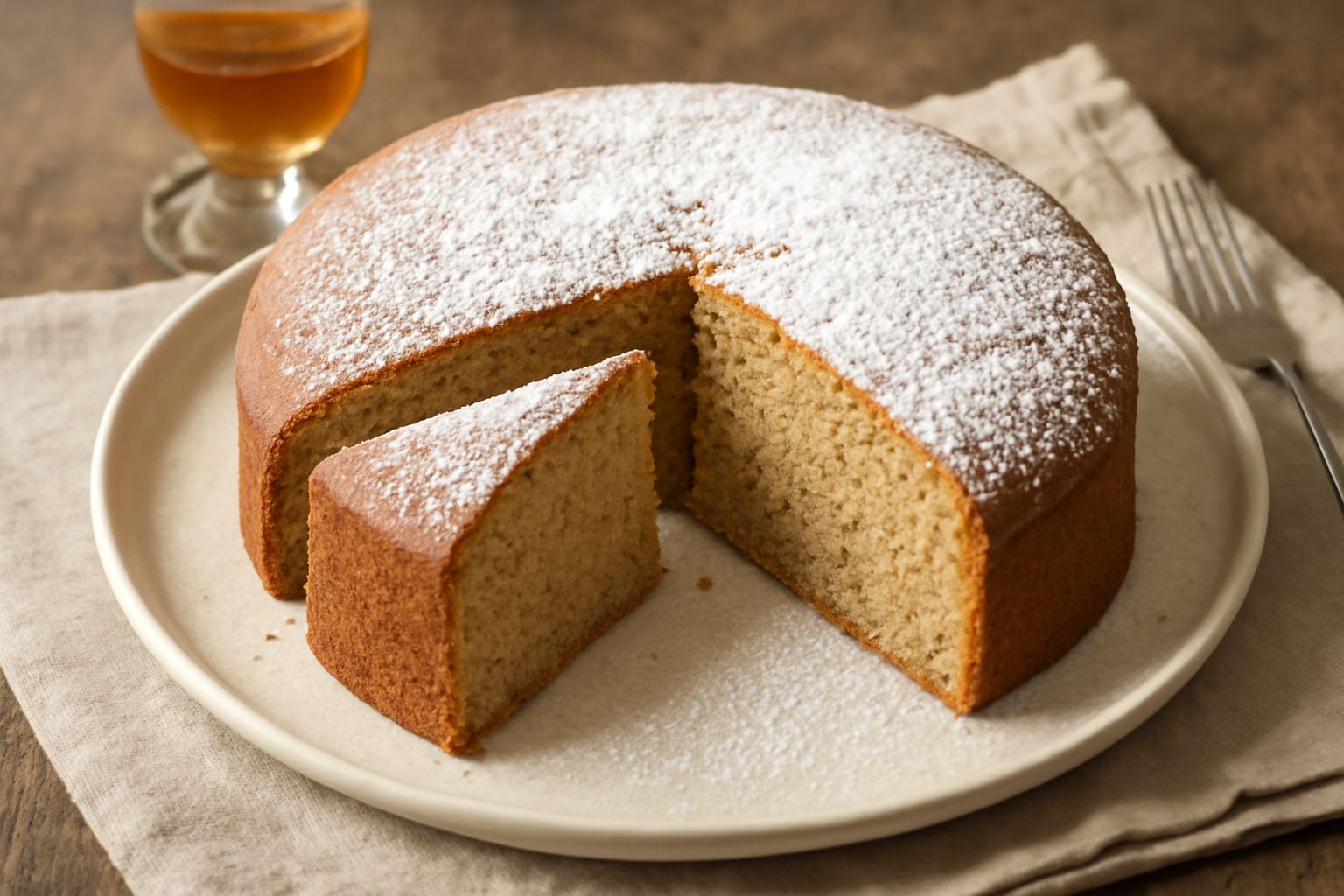 Torta alle nocciole e liquore
