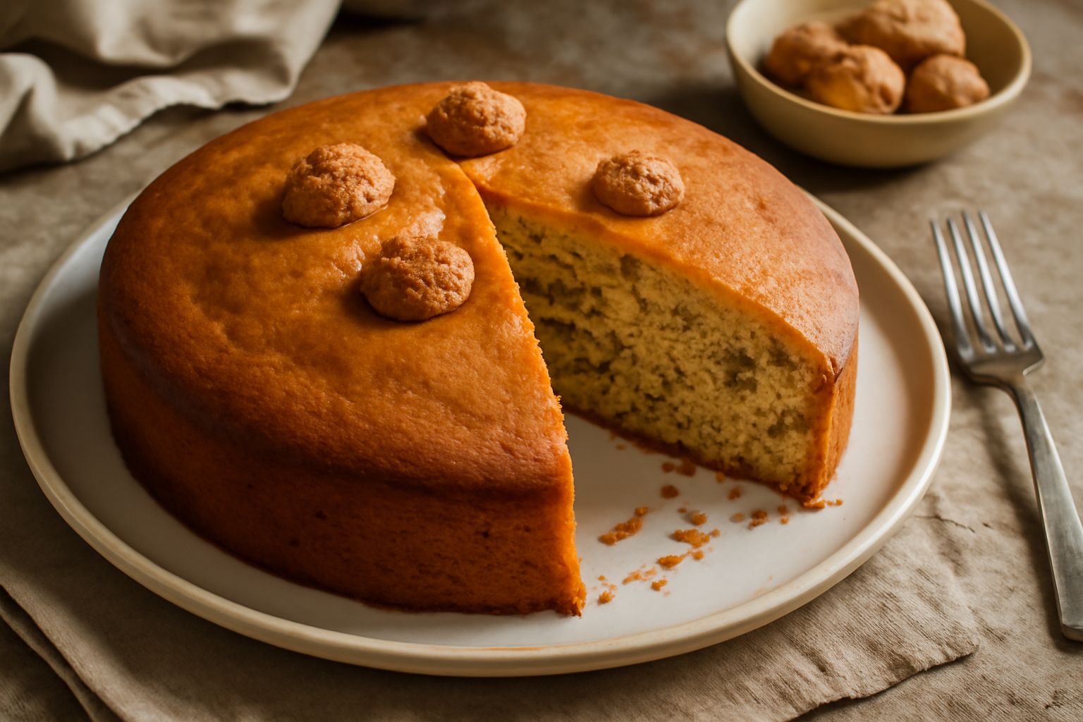 Torta con gli amaretti