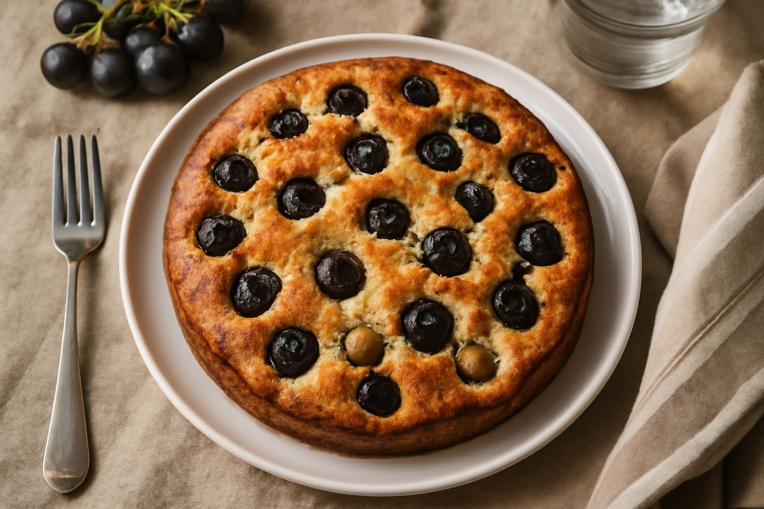 Torta con l'uva