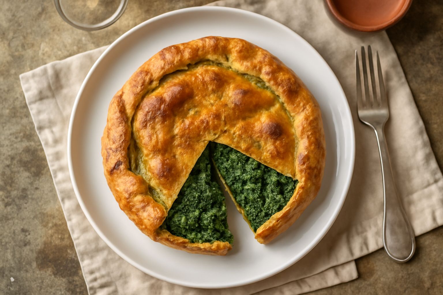 Torta d'erbe: verdure fresche che nutrono il corpo con leggerezza