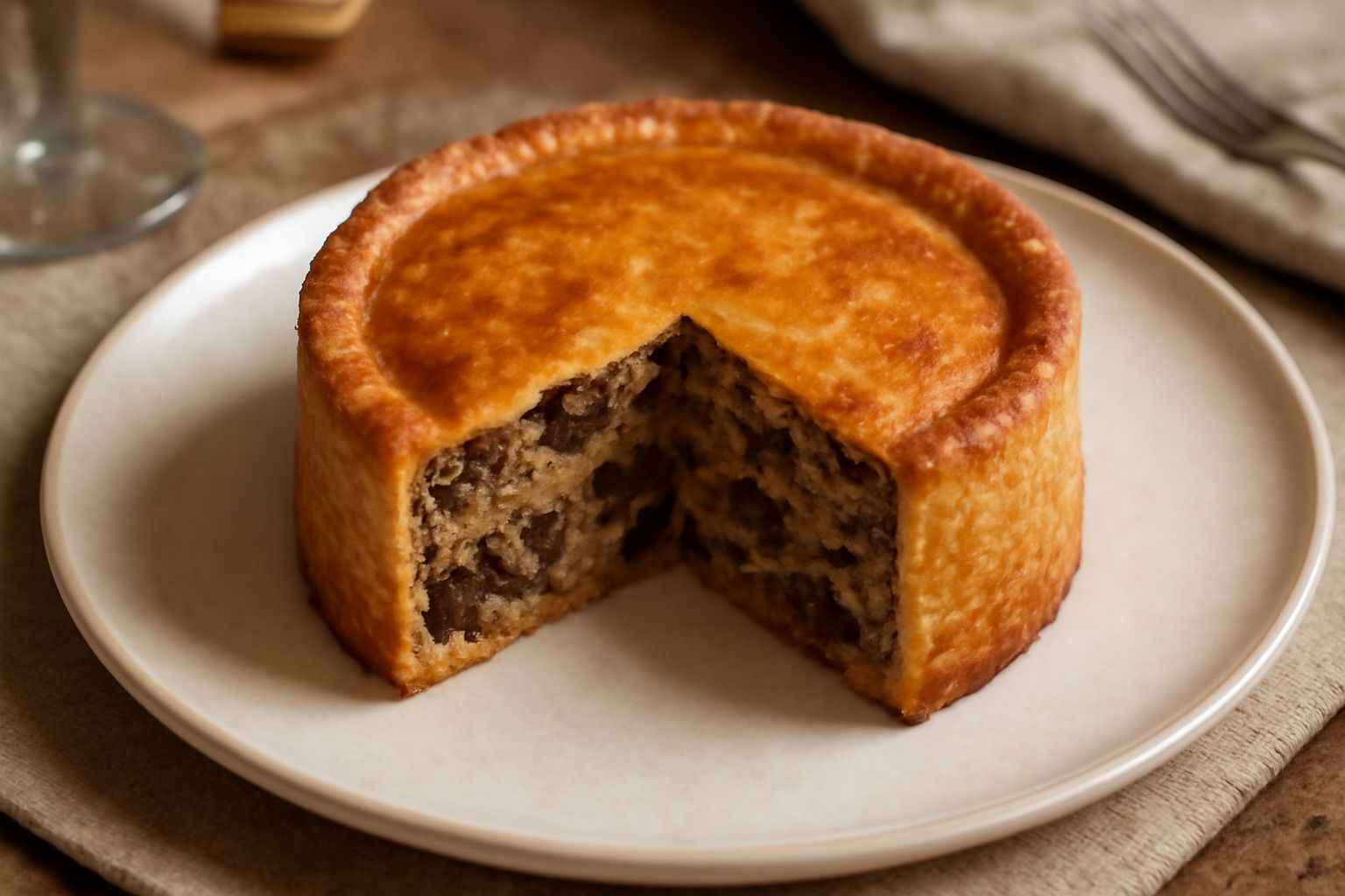 Torta d'funghi porcini