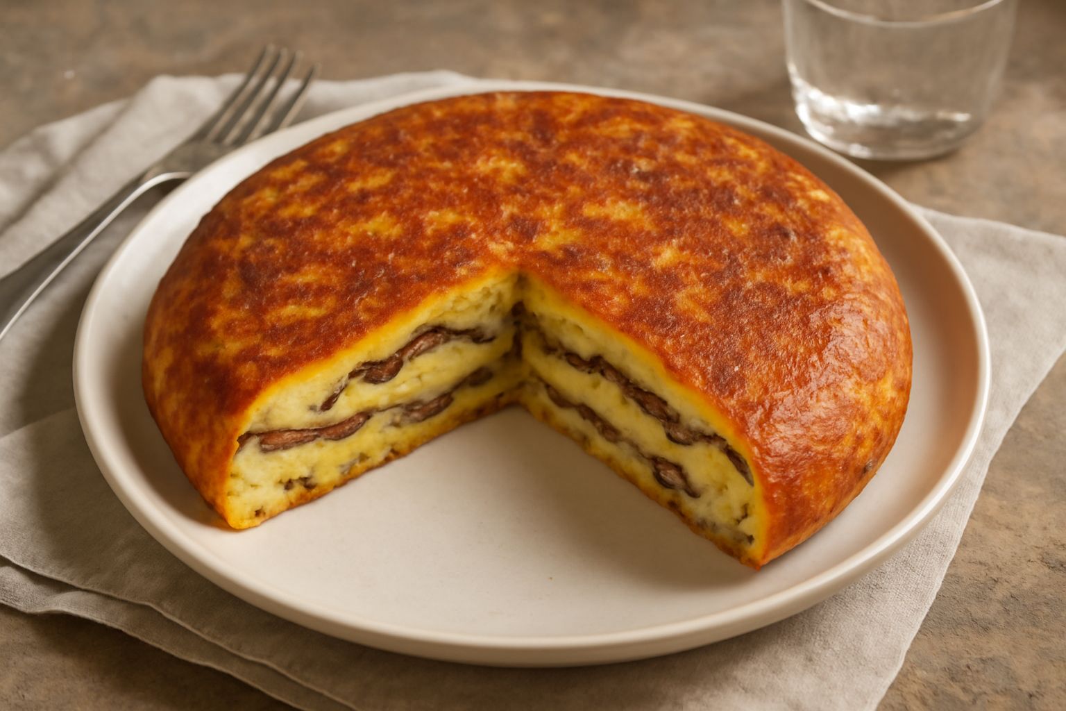 Torta di acciughe e patate
