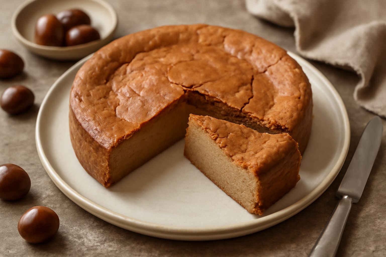 Torta di farina di castagne