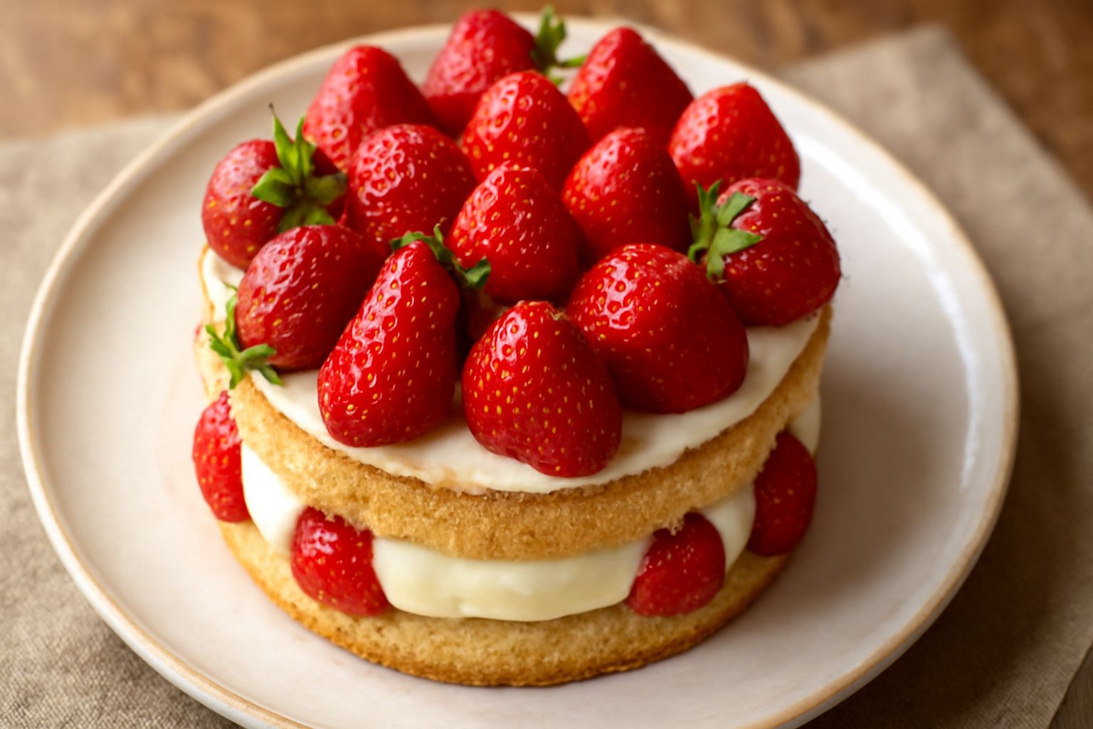 Torta di fragole