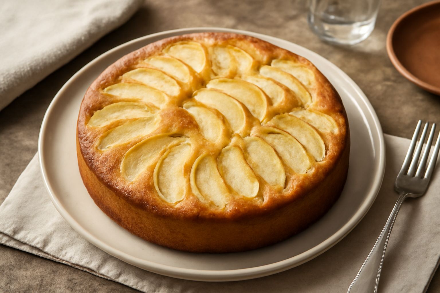 Torta di mele con pasta lievitata