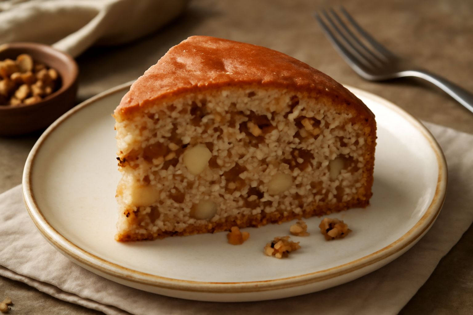 Torta di mele e noci